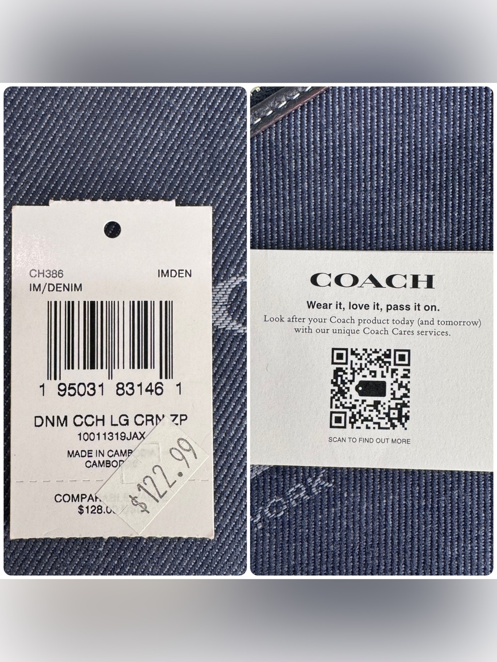 Coach Denim tote and NWT denim wristlet - Picture 15 of 17